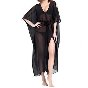 NWT L'agent by Agent Provocateur Holly Coverup in Black OS